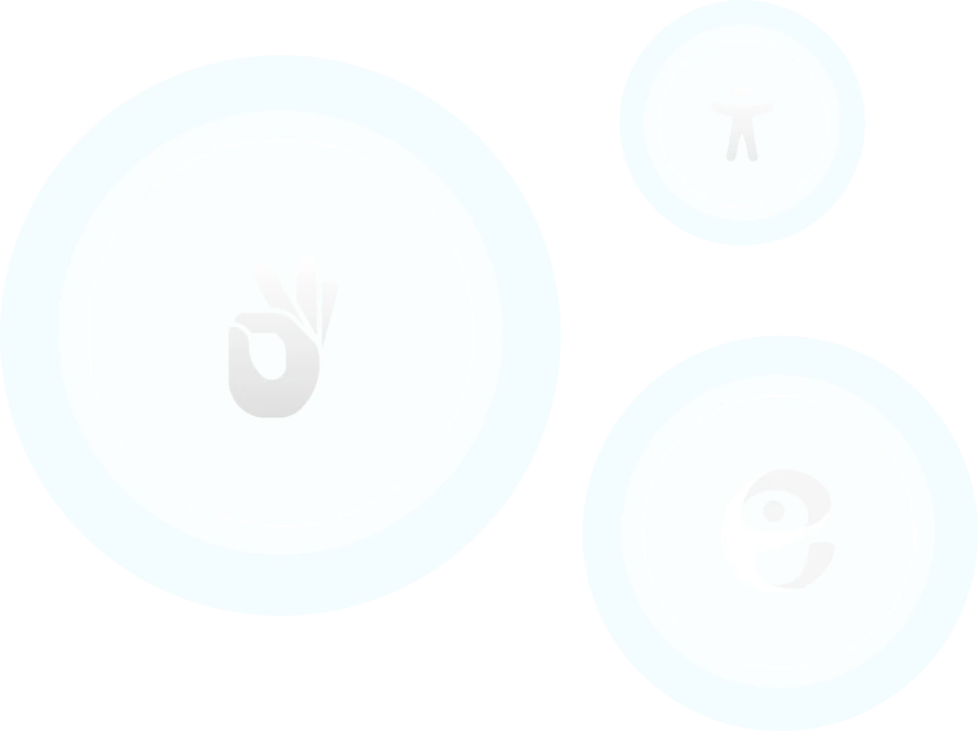 Sign language translation feature icon, accessibility tool icon, Accessiblee logo