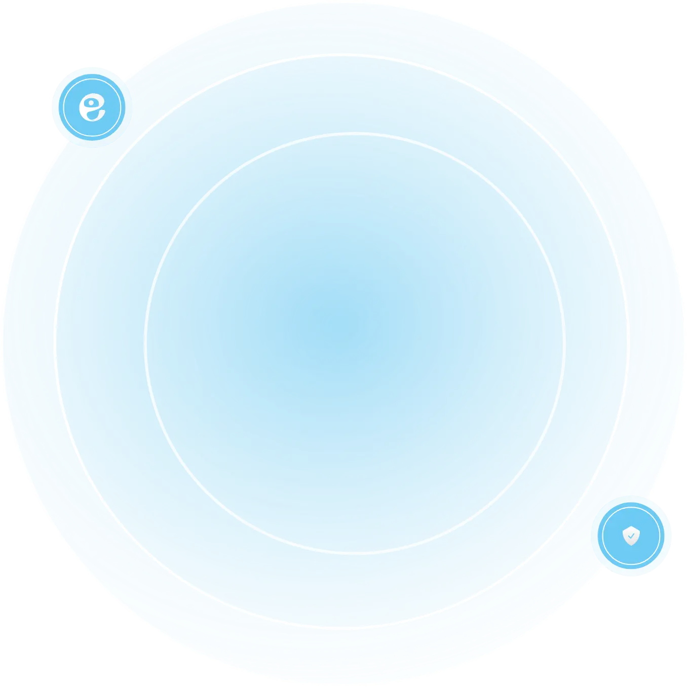 Accessiblee and privacy logo on blue background